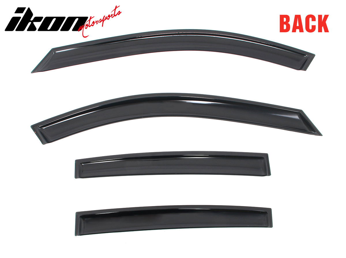 Fits 19-25 Nissan Altima Sedan Window Visors In-Channel Deflector Rain Guard Set