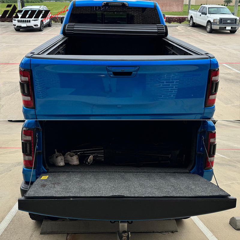 Fits 19-25 Ram 2500 3500 Tailgate Molding Cap Top Protector Spoiler Matte Black