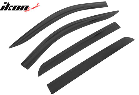 2019 - 2025 Silverado & Sierra Crew Cab Low Profile Style Window VisorsIkon Motorsports