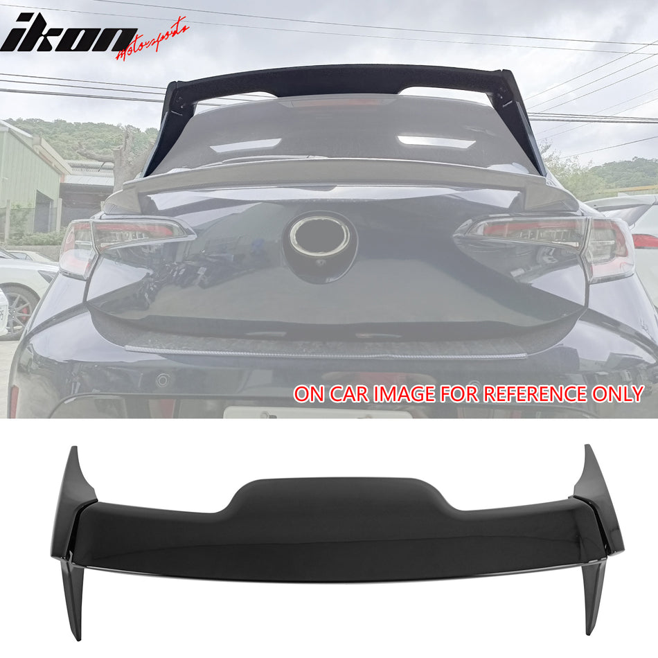 2019-2025 Toyota GR Corolla Hatchback Gloss Black 3PC Roof Spoiler ABS