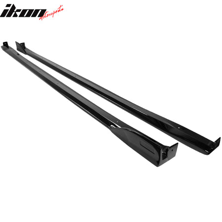 Fits 19-25 Toyota Corolla Hatchback Side Skirts Extension ABS Painted #218 Black