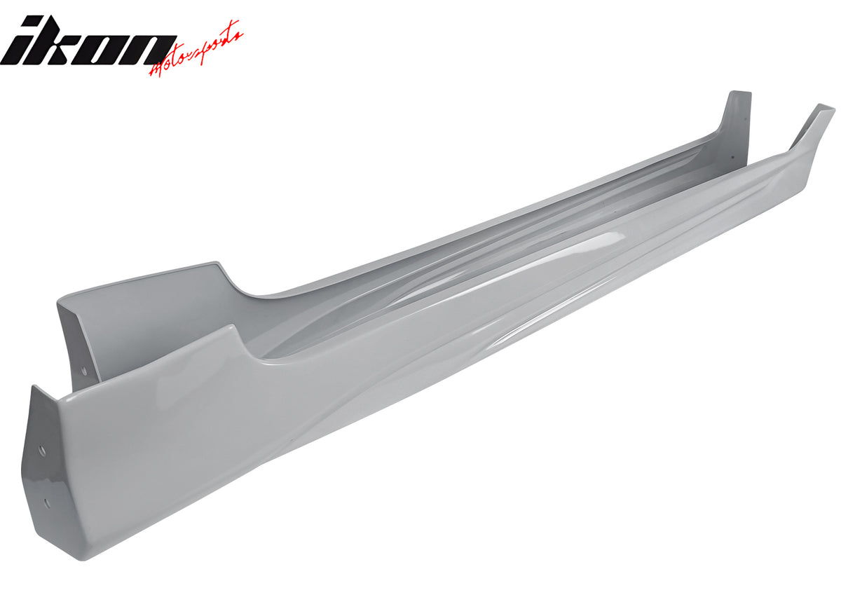 IKON MOTORSPORTS, Side Skirts Extention Compatible with 2019-2025 Toyota Corolla Hatchback 5DR, M Style Unpainted Rocker Panel Splitter Side Underbody Spoiler 2PCS