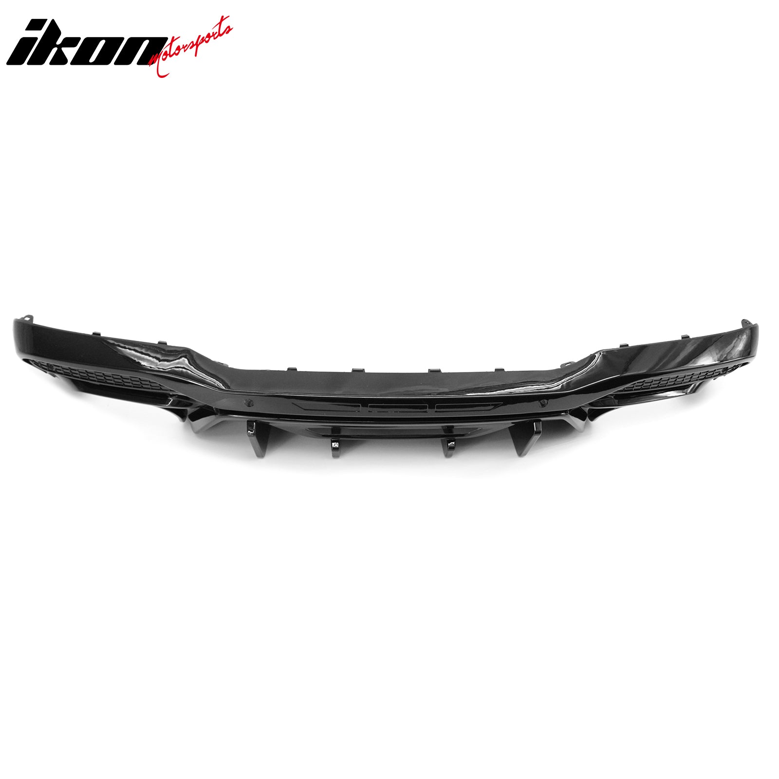 Fits 24-26 Ford Mustang V6/GT Rear Bumper Diffuser Competition Style Gloss Black