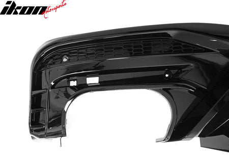 Fits 24-26 Ford Mustang V6/GT Rear Bumper Diffuser Competition Style Gloss Black
