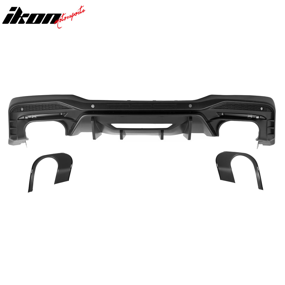 2024-2026 Ford Mustang Rear Bumper Diffuser Competition Style Matte Black