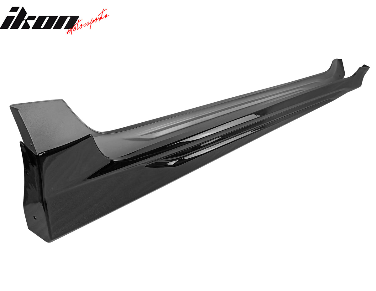 Fits 19-25 Toyota Corolla E210 Hatchback M Style Gloss Black Side Skirts Panel