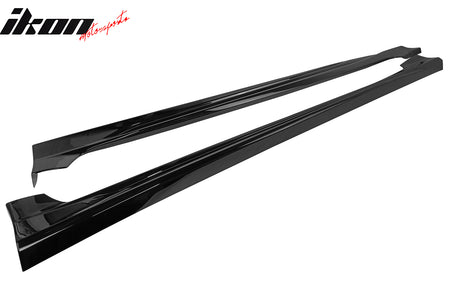 Fits 19-25 Toyota Corolla E210 Hatchback M Style Gloss Black Side Skirts Panel