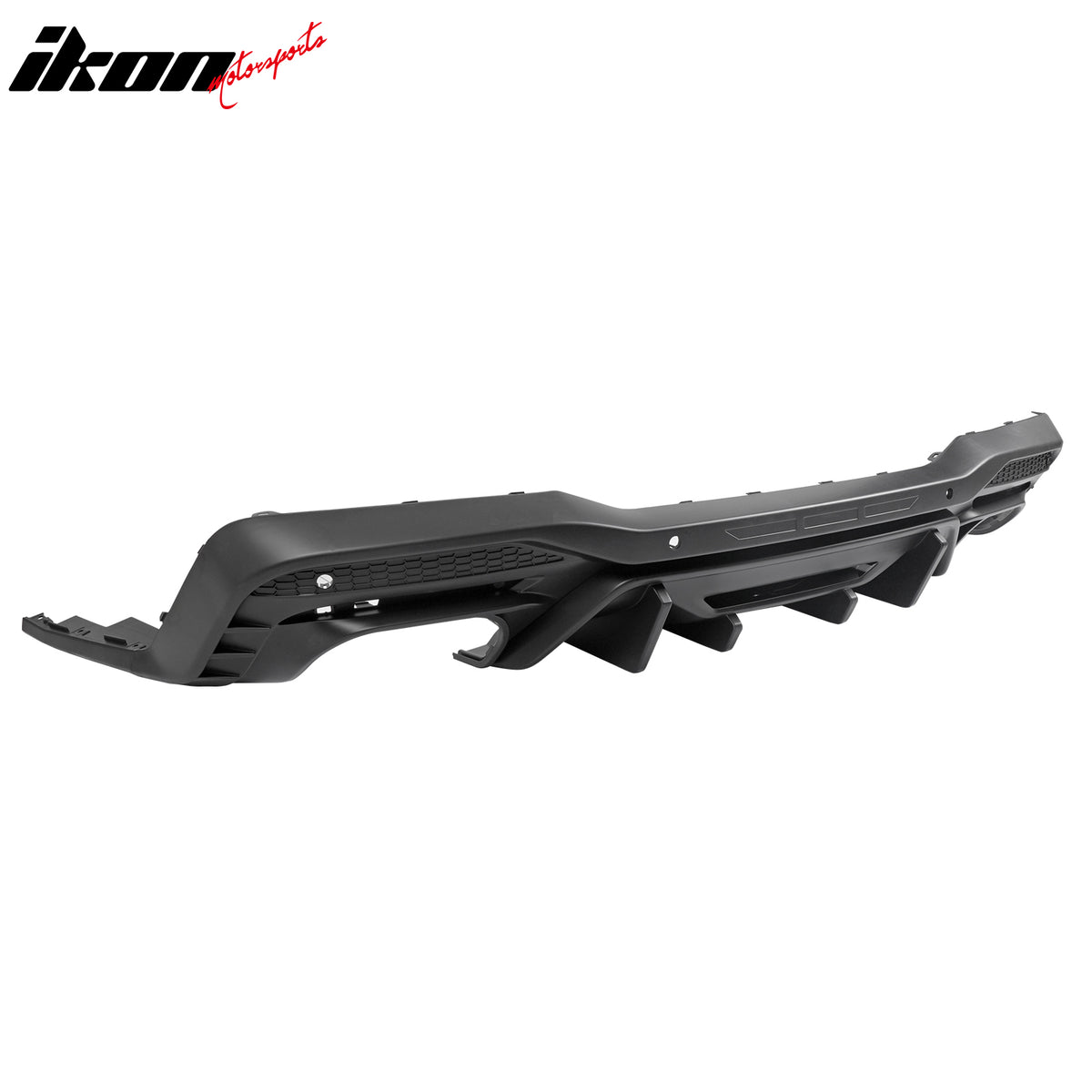 Fits 24-26 Ford Mustang V6/GT Rear Bumper Diffuser Competition Style Matte Black