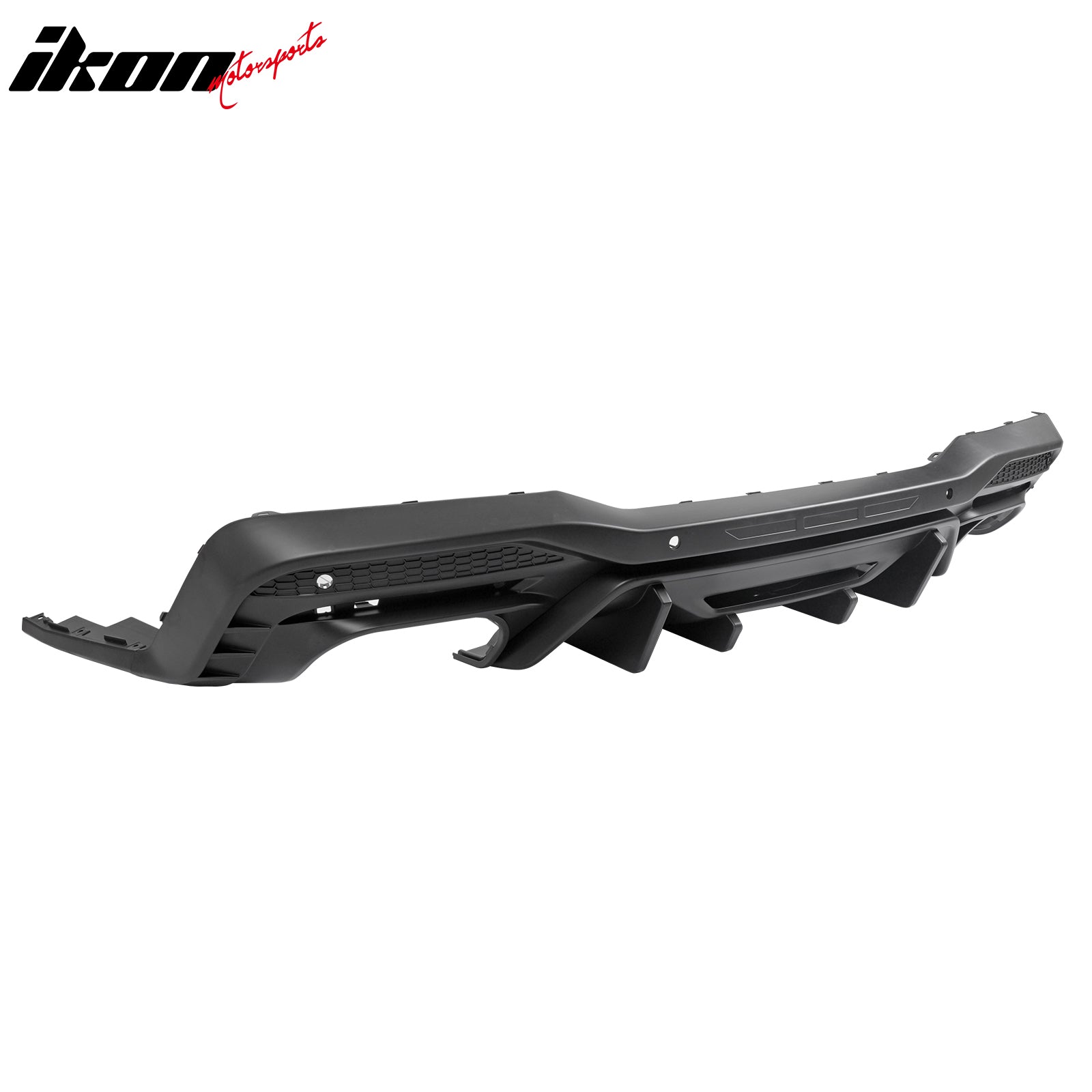 Fits 24-26 Ford Mustang V6/GT Rear Bumper Diffuser Competition Style Matte Black