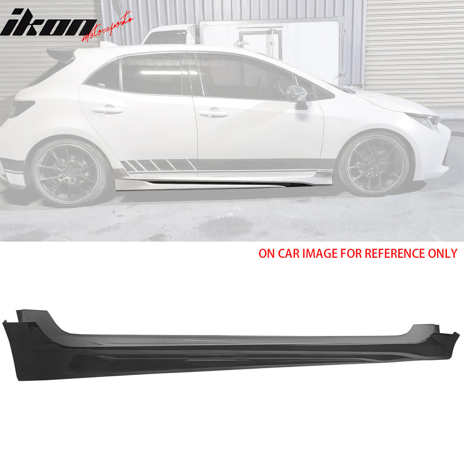 2019-2025 Toyota Corolla M Style Matte Black Side Skirts Rocker Pannel