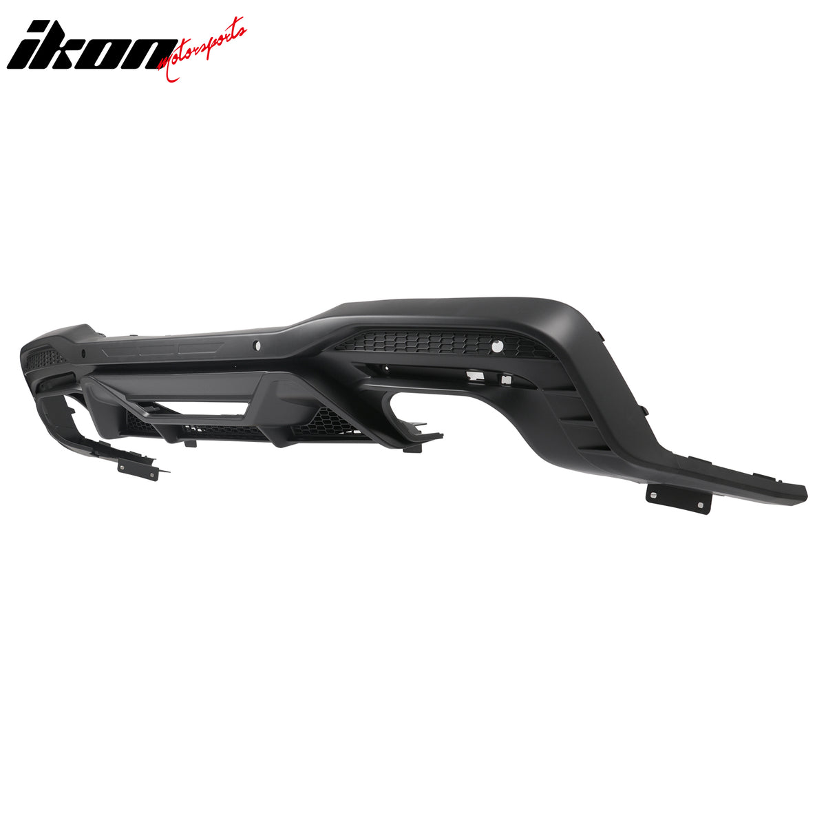 Fits 24-26 Ford Mustang V6/GT Rear Bumper Diffuser Dark Horse Style Matte Black