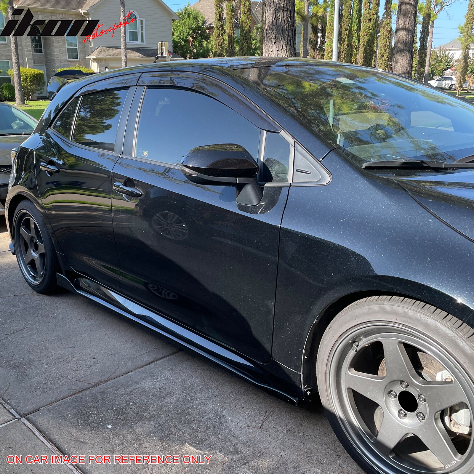 Fits 19-25 Toyota Corolla E210 Hatchback T Style Side Skirts Extension Panels