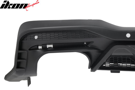 Fits 24-26 Ford Mustang V6/GT Rear Bumper Diffuser Dark Horse Style Matte Black