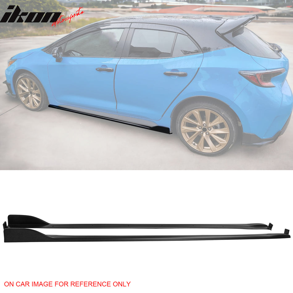 2019-2025 Toyota Corolla T Style Matte Black Side Skirts Rocker Pannel