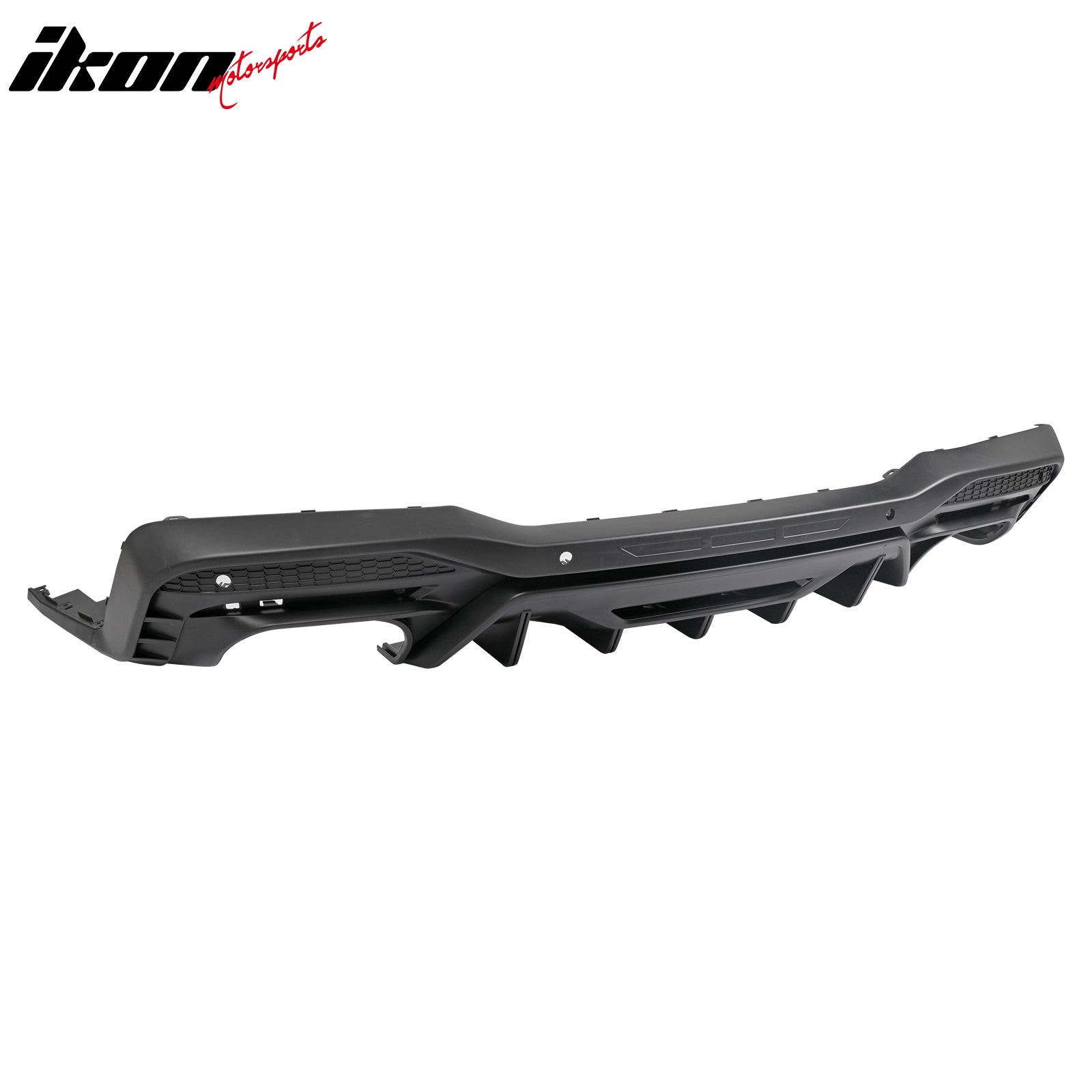 Fits 24-26 Ford Mustang V6/GT Rear Bumper Diffuser Rock Style Matte Black Lip