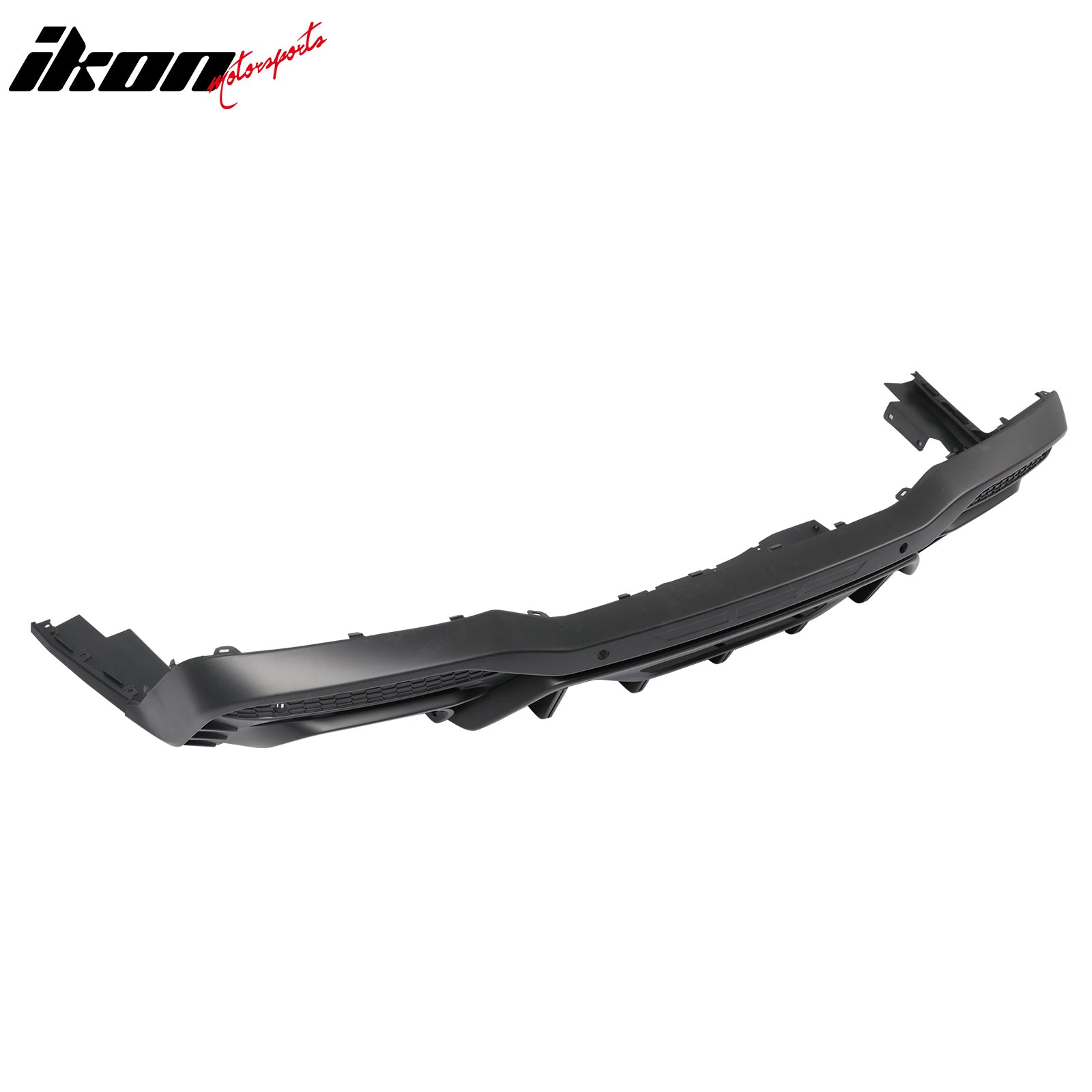 Fits 24-26 Ford Mustang V6/GT Rear Bumper Diffuser Rock Style Matte Black Lip