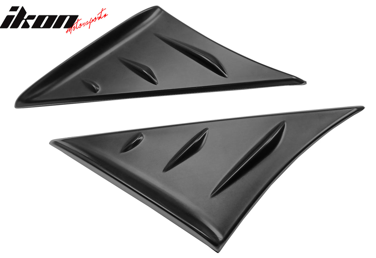 Fits 20-25 Toyota GR Supra A90 A91 Matte Black Side Window Louvers Scoop Cover