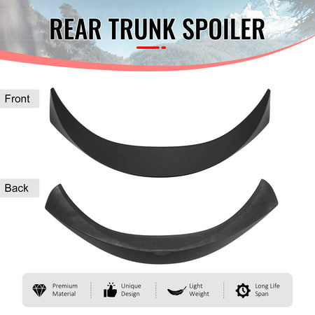 Fits 19-26 Toyota GR Corolla Trunk Spoiler Matte Black JDM Style Rear Wing ABS