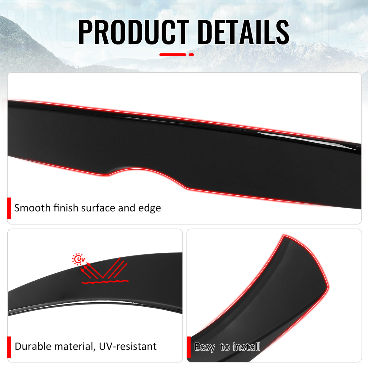 Fits 19-26 Toyota GR Corolla Trunk Spoiler Gloss Black JDM Style Rear Wing ABS