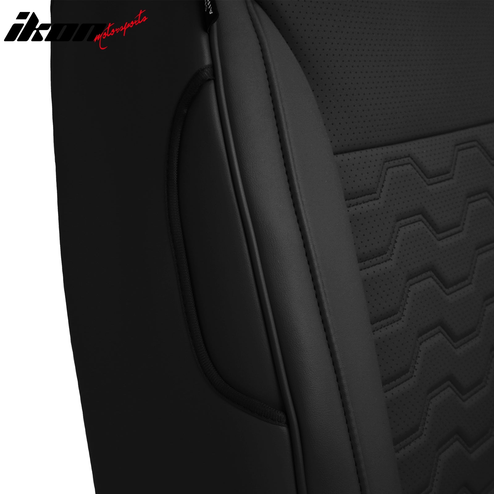 Fits 19-26 Chevy Silverado GMC Sierra 1500 2500HD 3500HD Front Seat Covers Black
