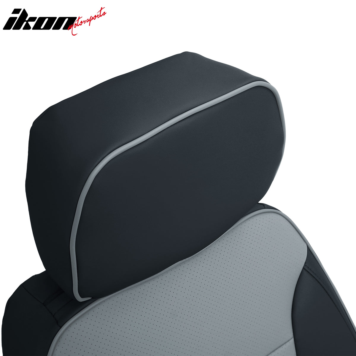 Fits 19-26 Silverado Sierra 1500 2500HD 3500HD Front Row Seat Covers Black& Gray