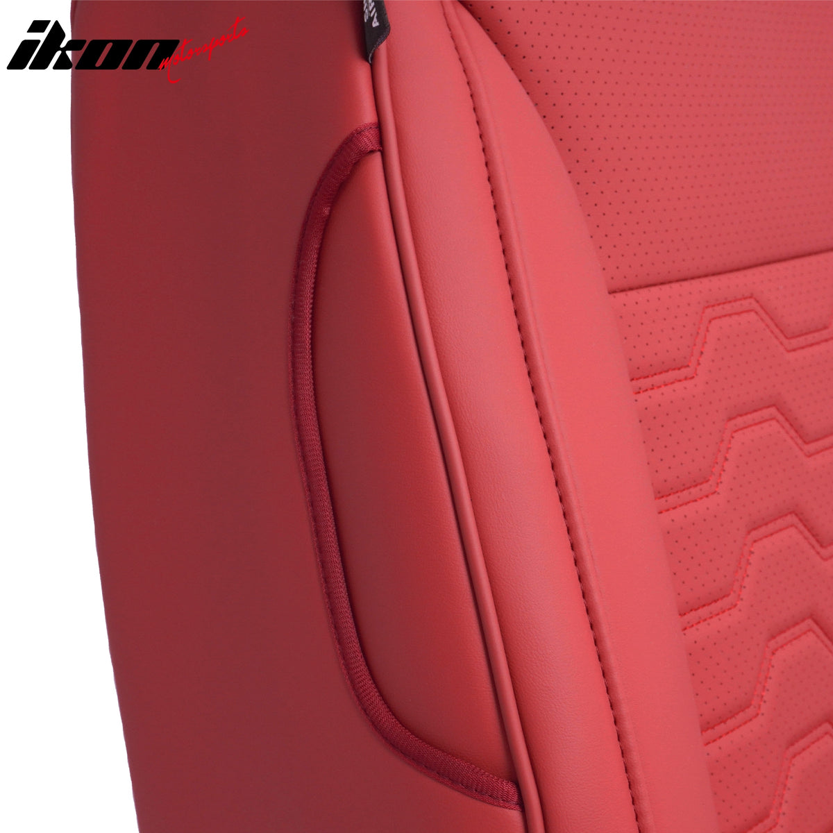 Fits 19-26 Chevy Silverado GMC Sierra 1500 2500HD 3500HD Front Seat Covers Red