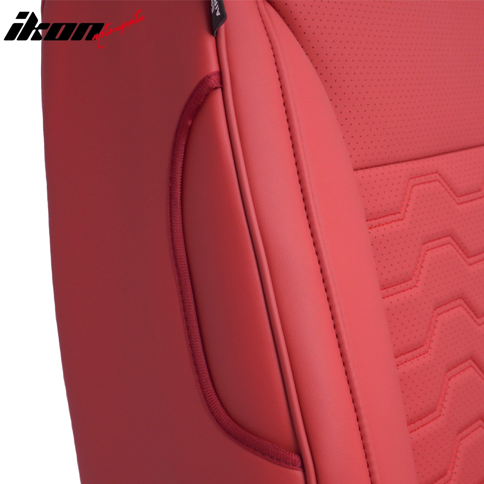 Fits 19-26 Chevy Silverado GMC Sierra 1500 2500HD 3500HD Front Seat Covers Red