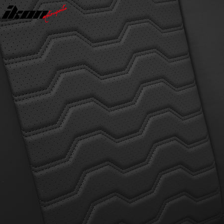 Fits 19-26 Chevy Silverado GMC Sierra 1500 2500 3500HD Seat Cover Full Set Black