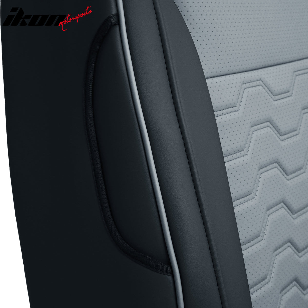 Fits 19-26 Silverado Sierra 1500 2500HD 3500HD Seat Covers Full Set Black& Gray