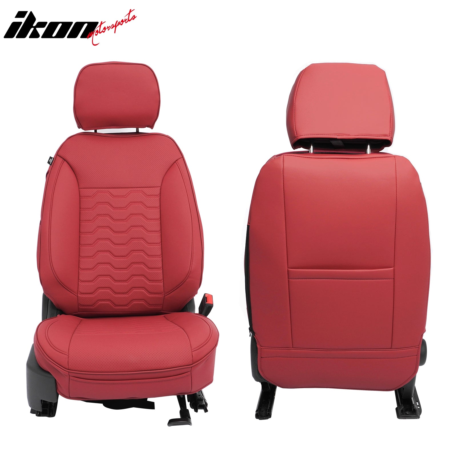 Fits 19-26 Chevy Silverado GMC Sierra 1500 2500HD 3500HD Seat Cover Full Set Red