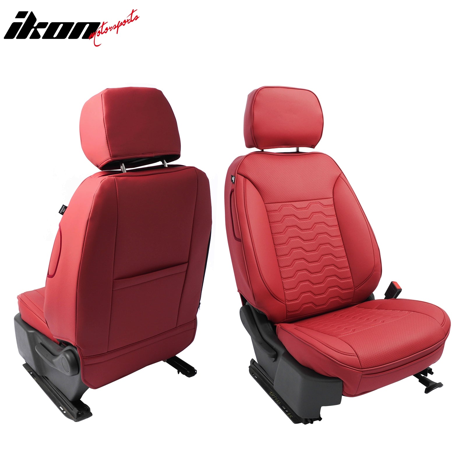 Fits 19-26 Chevy Silverado GMC Sierra 1500 2500HD 3500HD Seat Cover Full Set Red