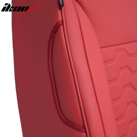 Fits 19-26 Chevy Silverado GMC Sierra 1500 2500HD 3500HD Seat Cover Full Set Red
