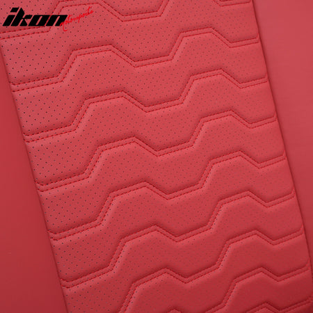 Fits 19-26 Chevy Silverado GMC Sierra 1500 2500HD 3500HD Seat Cover Full Set Red