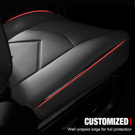 Fits 19-26 Dodge Ram 1500 Crew Cab Pickup Seat Covers Full Set Protector Black