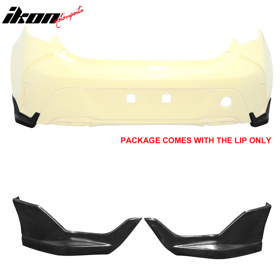 2019-2026 Toyota Corolla Hatchback Unpainted Rear Bumper Lip Aprons PU