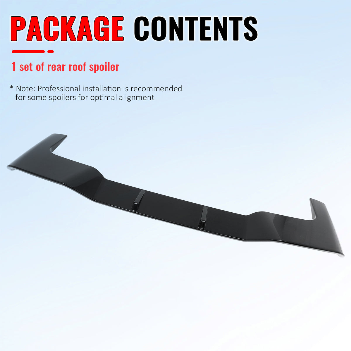 Fits 19-26 BMW G05 X5 Roof Spoiler Gloss Black Rear Window Wing ABS Top Visor