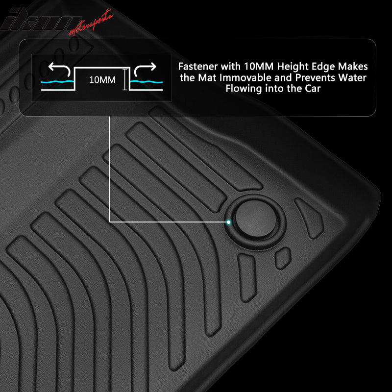 Fits 20-21 Ford Explorer 6 Seats TPE Floor Mats Liner+ Trunk Mat w/ Backrest Mat