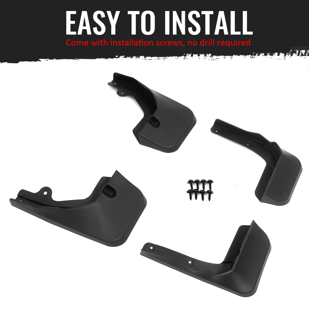 Fits 20-22 Lexus RX350 RX450h Front & Rear Fender Mud Flaps Splash Guards PP