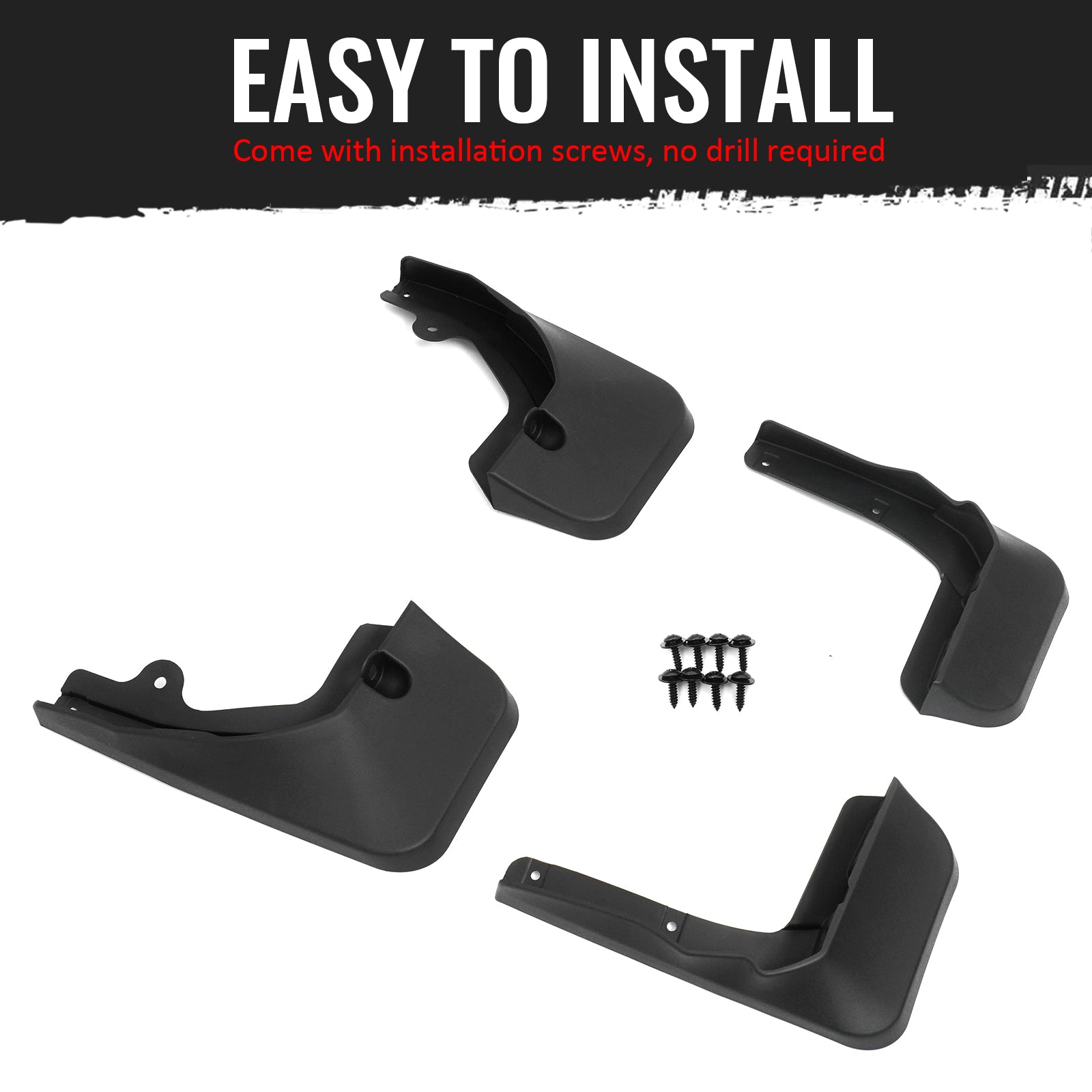 Fits 20-22 Lexus RX350 RX450h Front & Rear Fender Mud Flaps Splash Guards PP