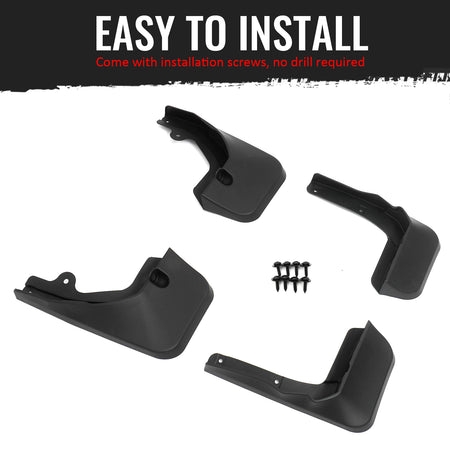 Fits 20-22 Lexus RX350 RX450h Front & Rear Fender Mud Flaps Splash Guards PP