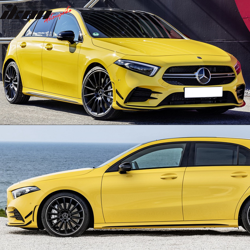 Fit 2019-2022 Benz W177 A220 AMG Line A35 Front Lip Grille Gloss Moulding