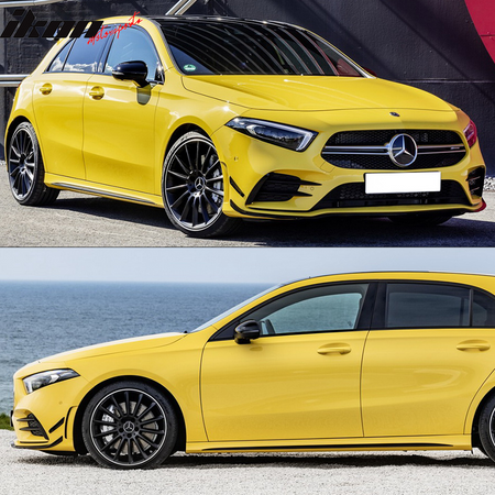 Fit 2019-2022 Benz W177 A220 AMG Line A35 Front Lip Grille Gloss Moulding