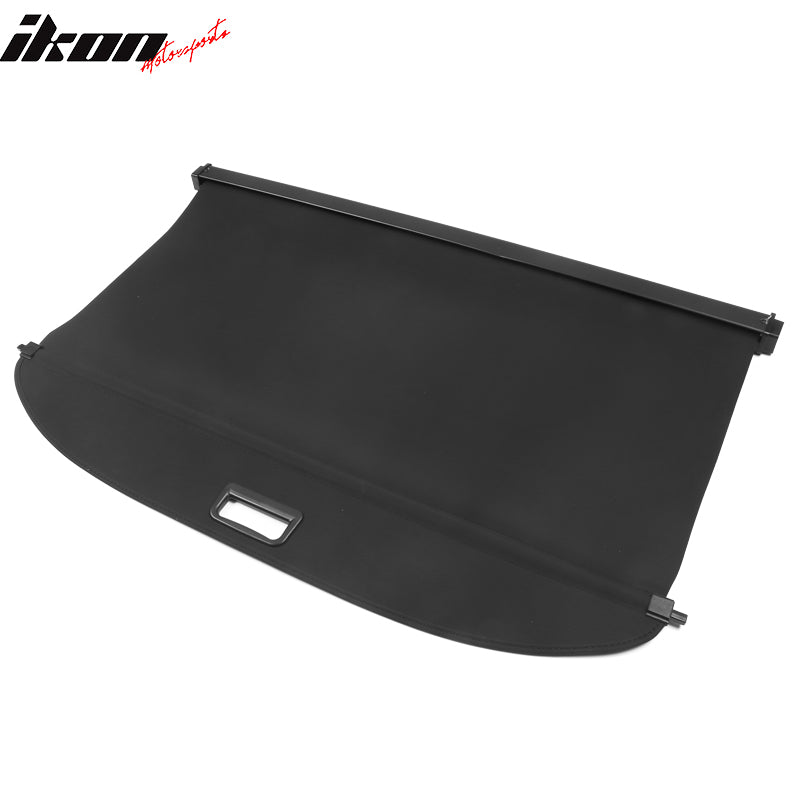 IKON MOTORSPORTS, Rear Cargo Cover Compatible With 2020-2022 Tesla Model Y, Retractable Rear Trunk Security Cargo Cover PVC & Aluminum Alloy