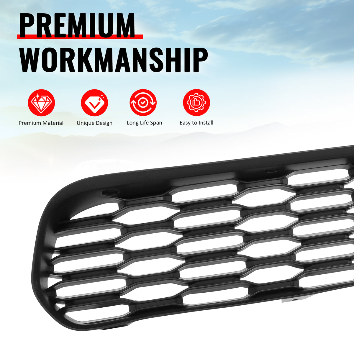 Fits 20-23 Dodge Charger Widebody Grille OE Style Bumper Lower Mesh Grill Panel