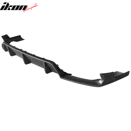 2020 - 2023 Bmw G06 X6 Ikon Style Gloss Black Rear Bumper Diffuser - ppCarbon Fiber PrintIkon Motorsports