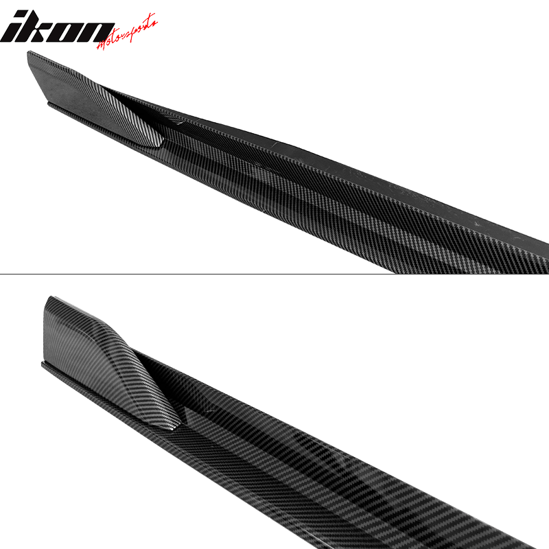 2020 - 2023 Bmw G06 X6 M Sport Ikon Side Skirts pp Carbon Fiber PrintGloss BlackIkon Motorsports