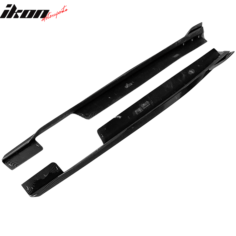 2020 - 2023 Bmw G06 X6 M Sport Ikon Side Skirts pp Carbon Fiber PrintGloss BlackIkon Motorsports