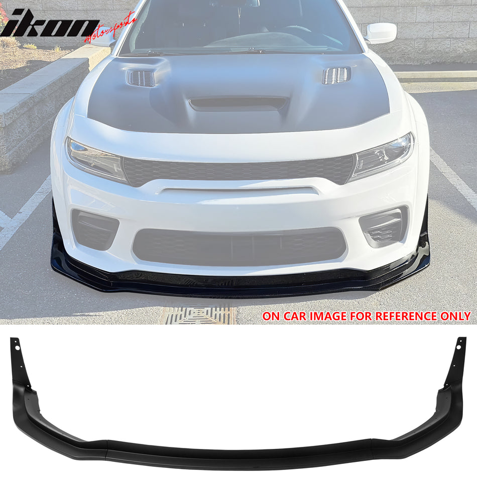 2020-2023 Dodge Charger Widebody Matte Black Front Bumper Lip ABS