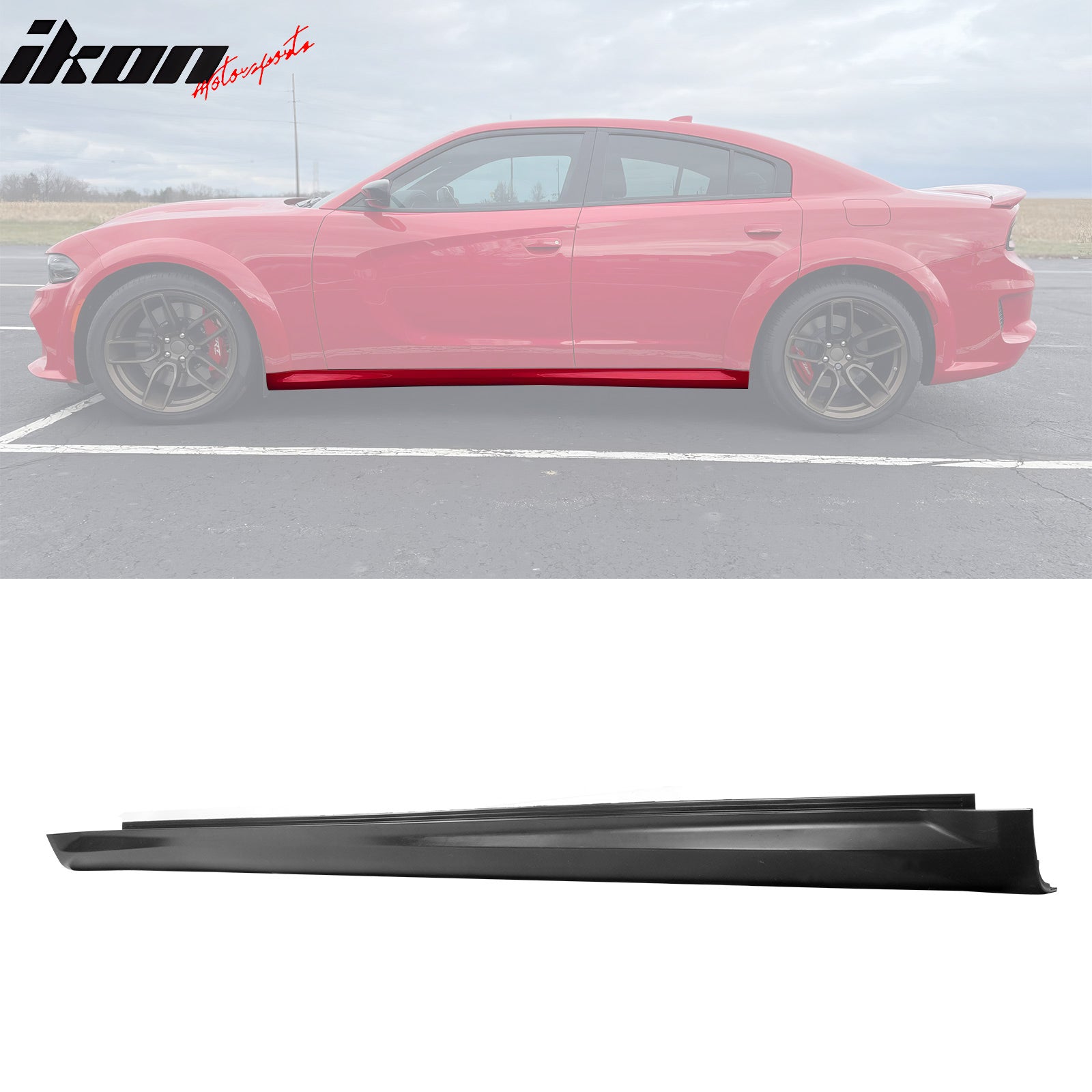 Fits 20-23 Dodge Charger SRT Hellcat Widebdoy 2PCS Side Skirts Kit
