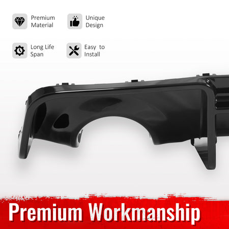 Fits 20-23 Dodge Charger Widebody Rear Bumper Lip Diffuser Gloss Black Splitter
